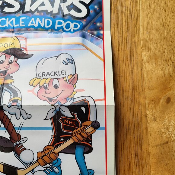 1993 Kellogg's Rice Krispies NHL ALL-STAR GAME POSTER SNAP, CRACKLE+ POP RARE - Picture 5 of 8